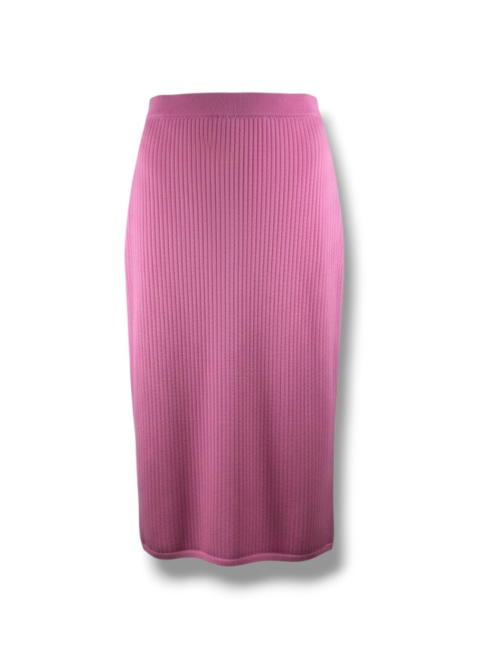 Free People Ribbed Midi Pencil Skirt in Pink Size L